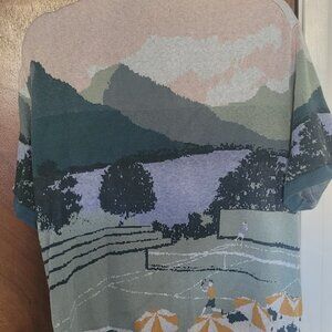 Abercrombie RARE scenic tennis sweater polo large